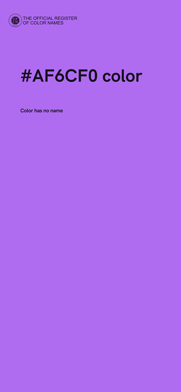 #AF6CF0 color image