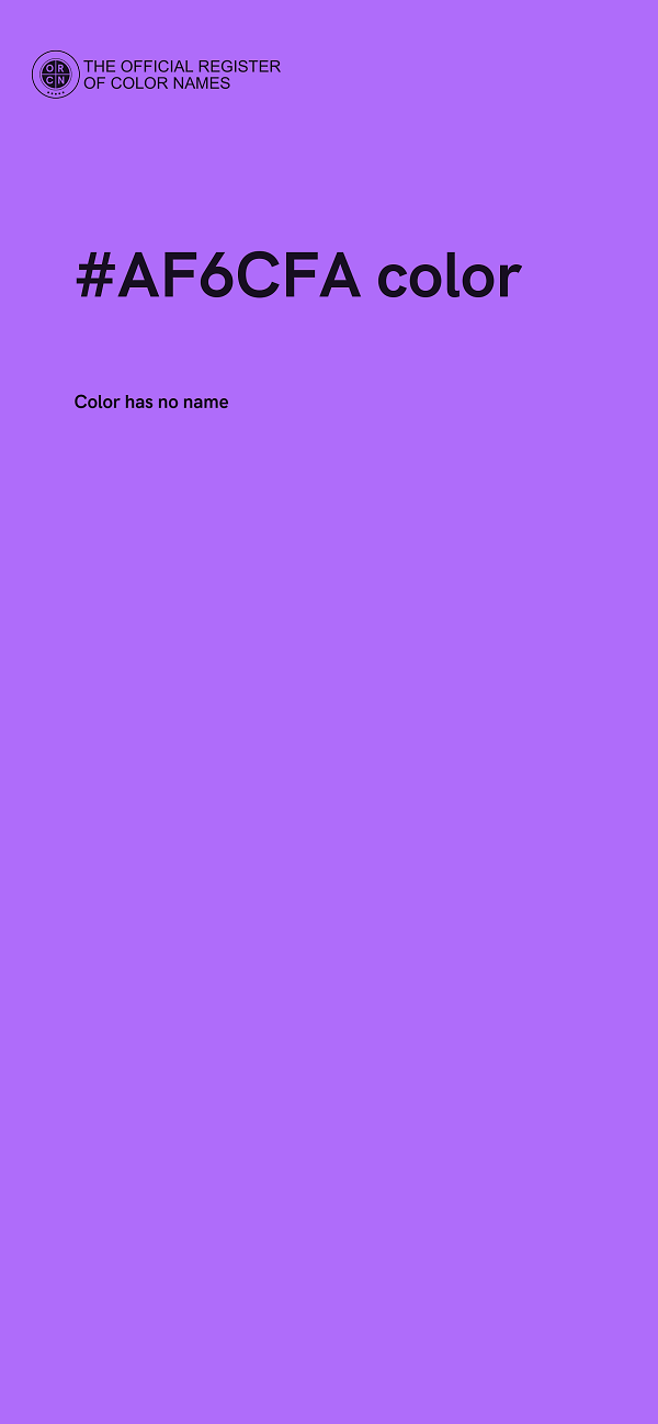 #AF6CFA color image