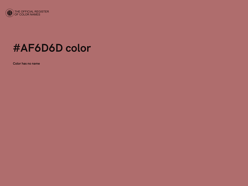 #AF6D6D color image