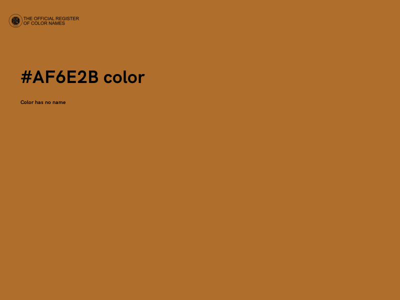 #AF6E2B color image