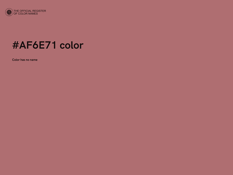 #AF6E71 color image