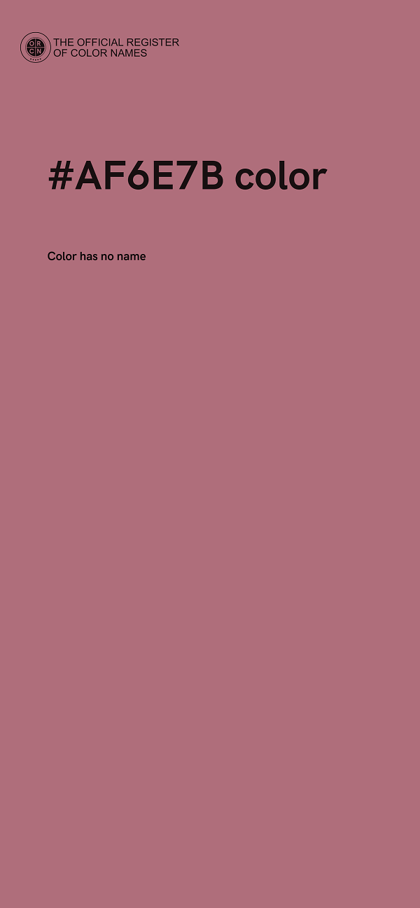 #AF6E7B color image