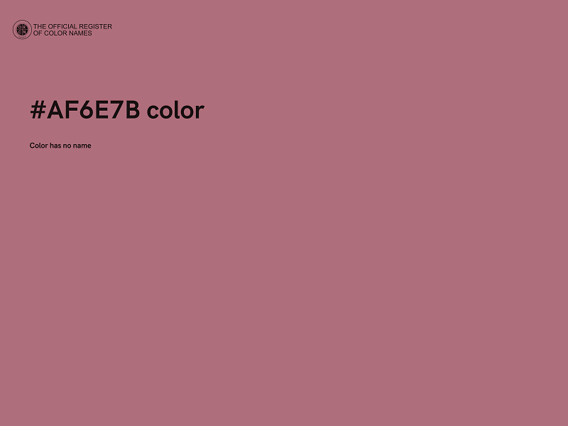 #AF6E7B color image