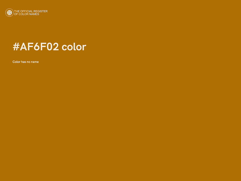 #AF6F02 color image