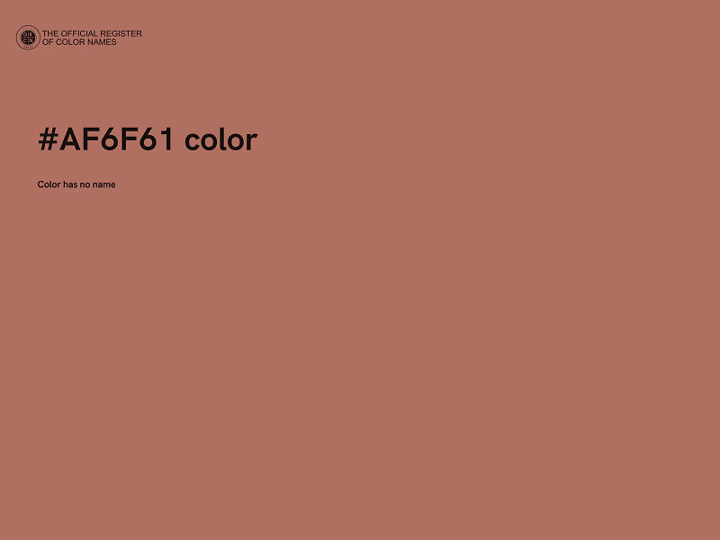 #AF6F61 color image