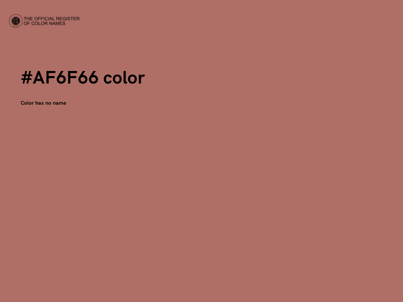 #AF6F66 color image