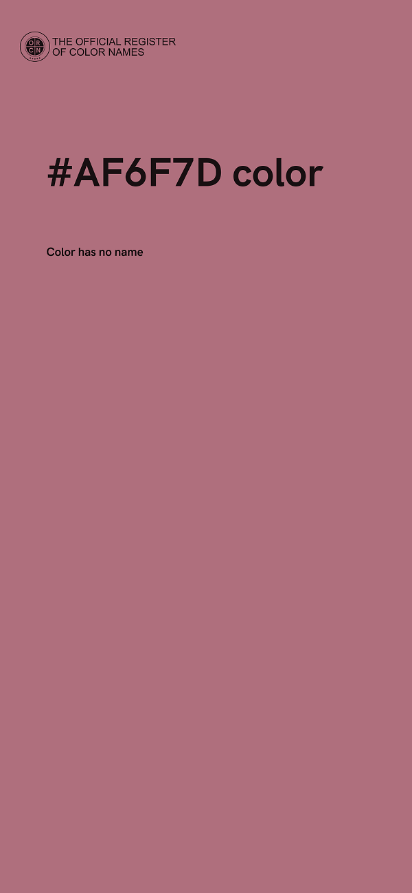 #AF6F7D color image