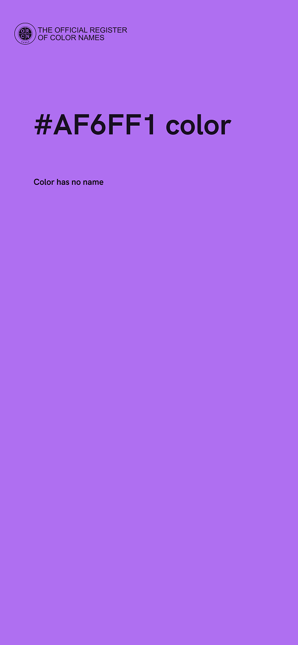 #AF6FF1 color image