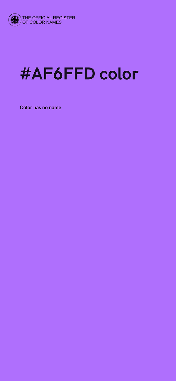 #AF6FFD color image