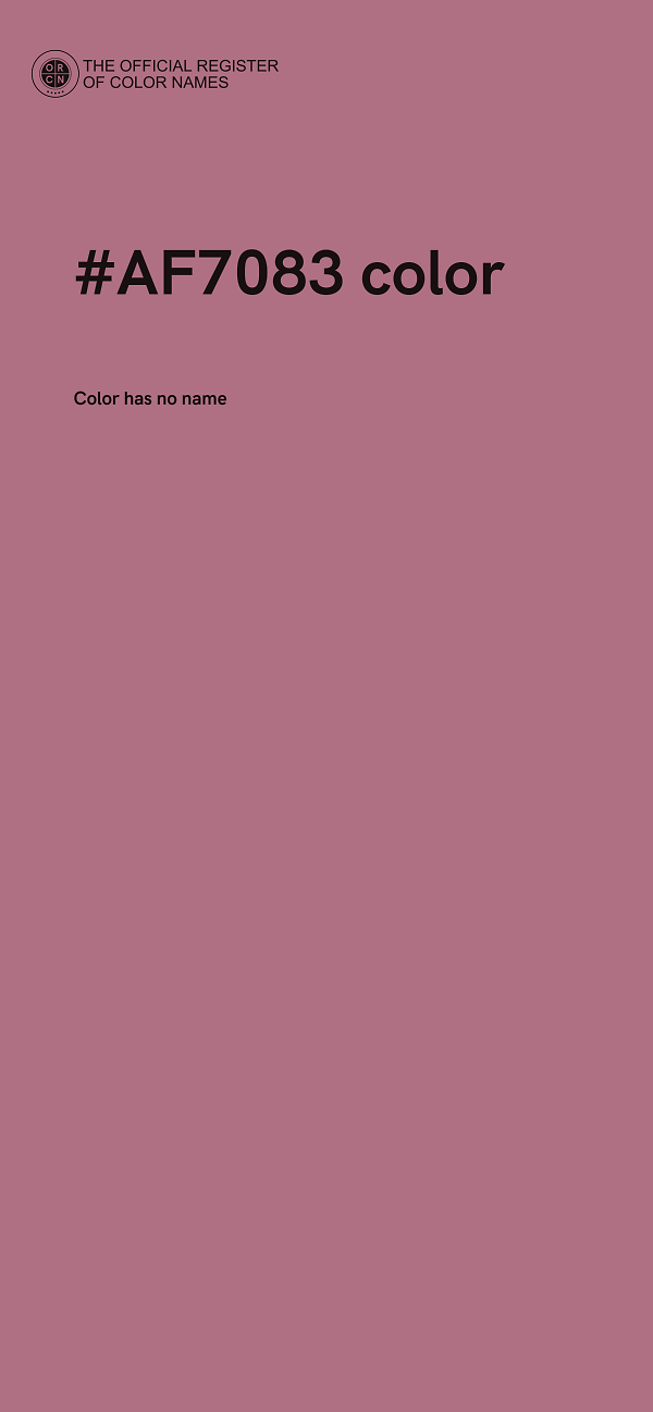 #AF7083 color image