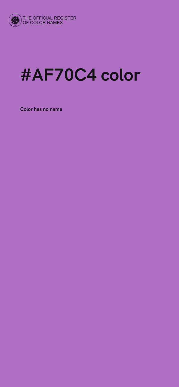 #AF70C4 color image