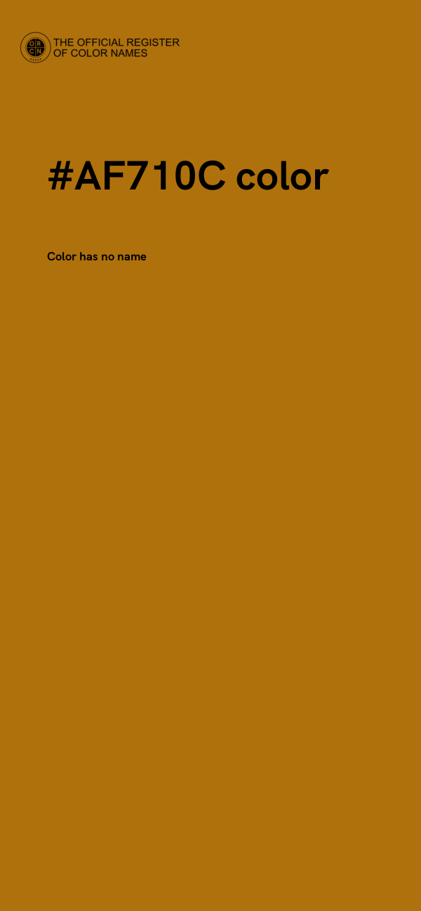 #AF710C color image