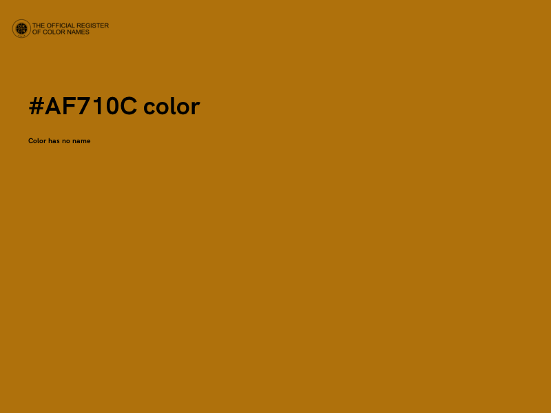 #AF710C color image