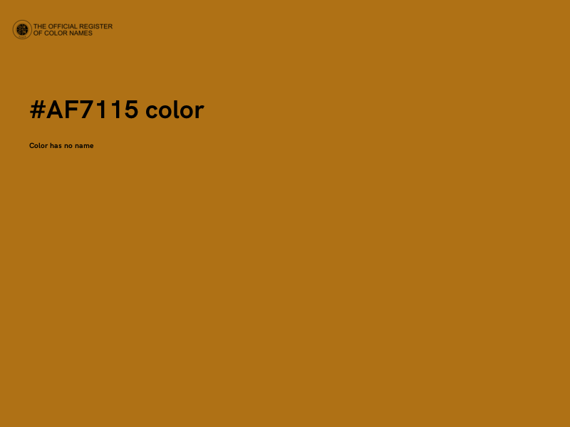 #AF7115 color image