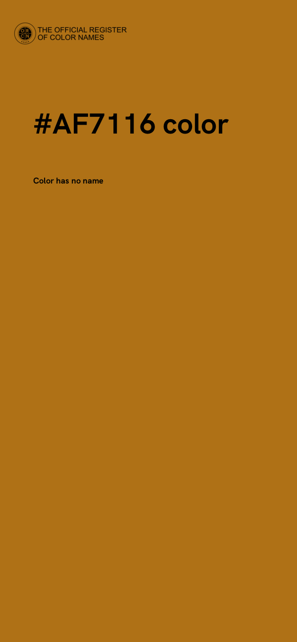 #AF7116 color image