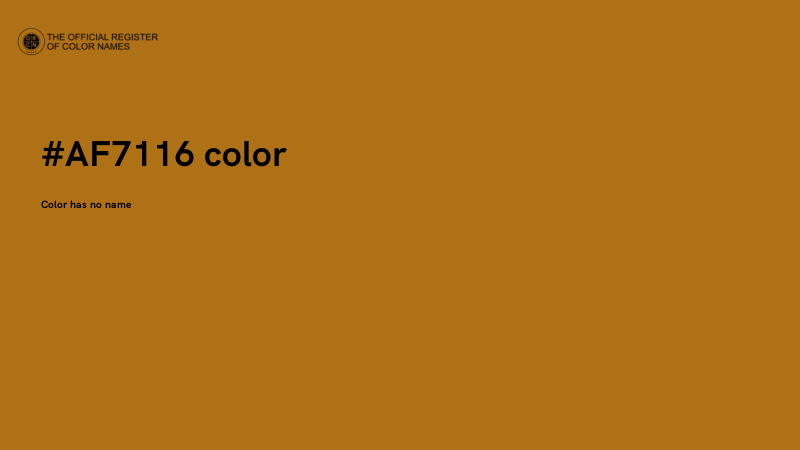 #AF7116 color image