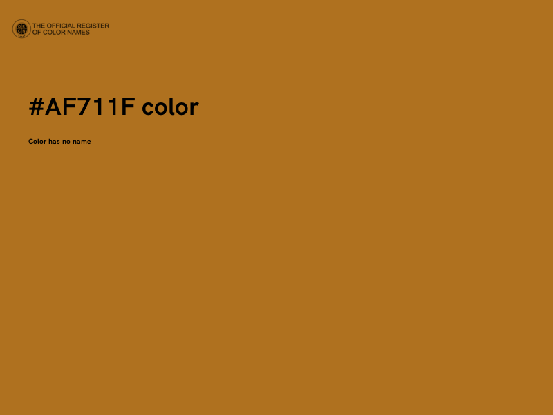 #AF711F color image