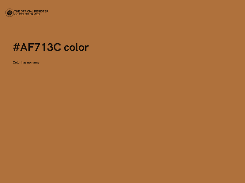 #AF713C color image