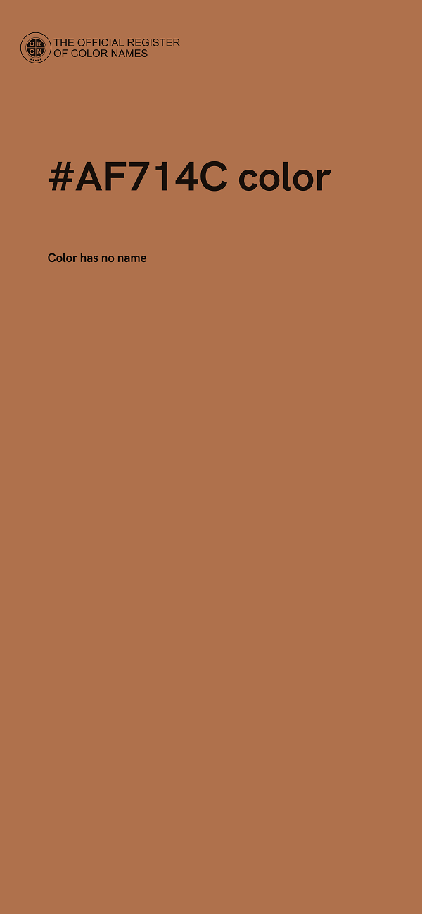 #AF714C color image