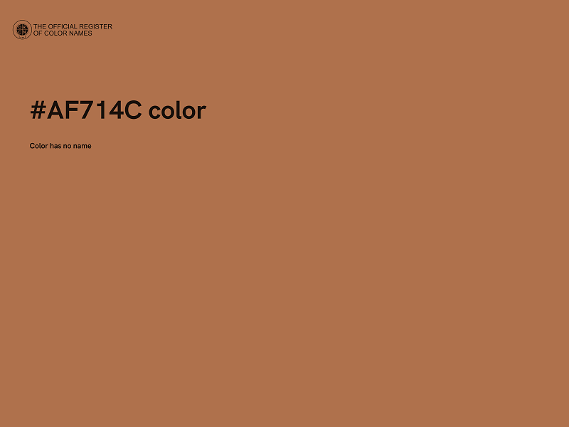 #AF714C color image