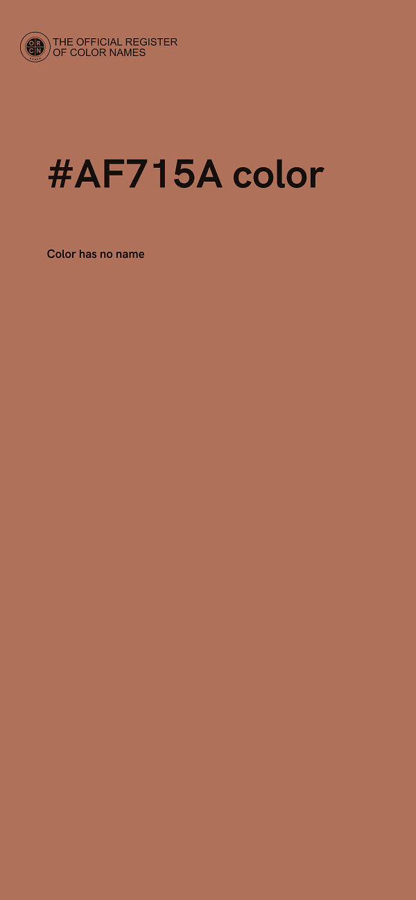 #AF715A color image