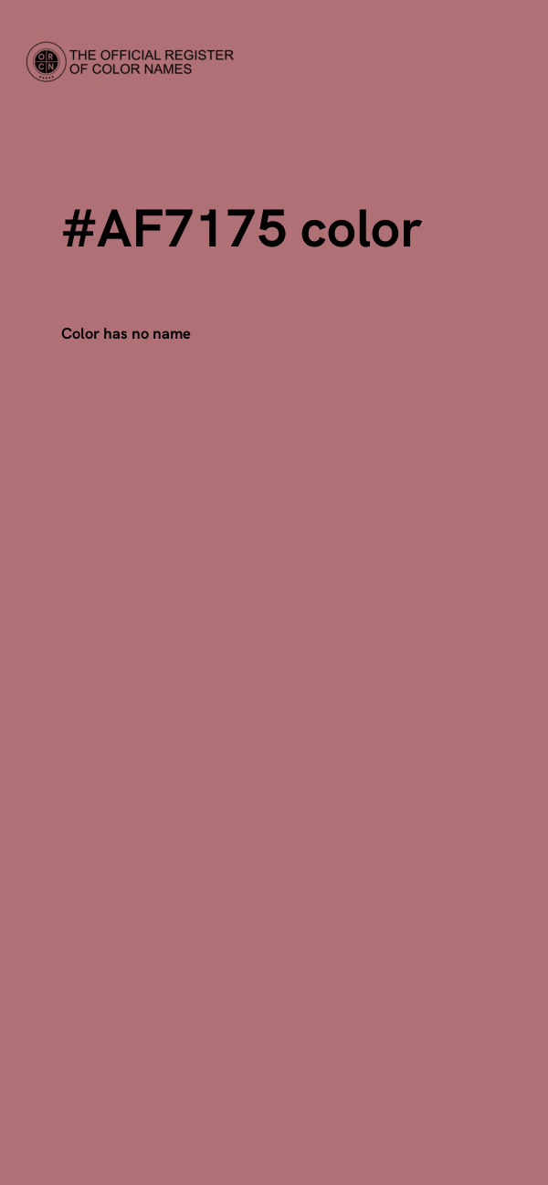 #AF7175 color image