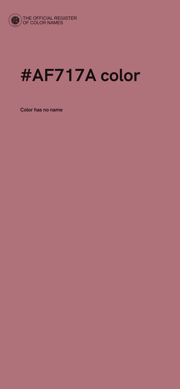 #AF717A color image