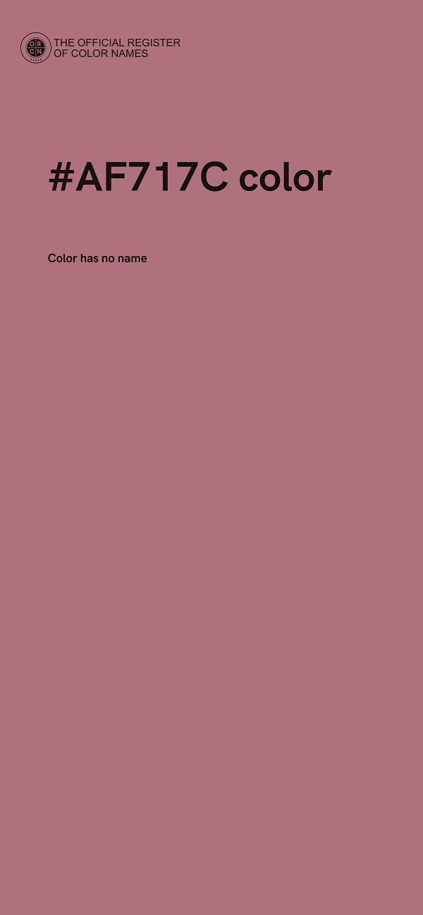 #AF717C color image