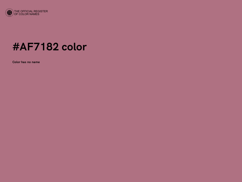 #AF7182 color image