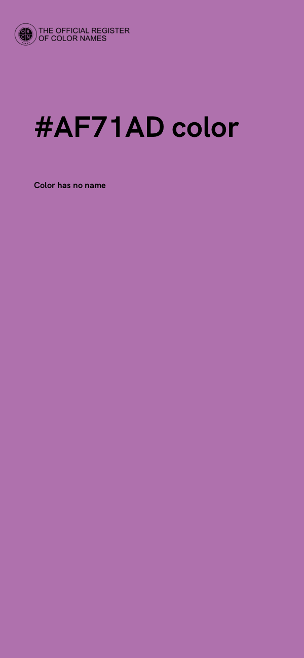 #AF71AD color image