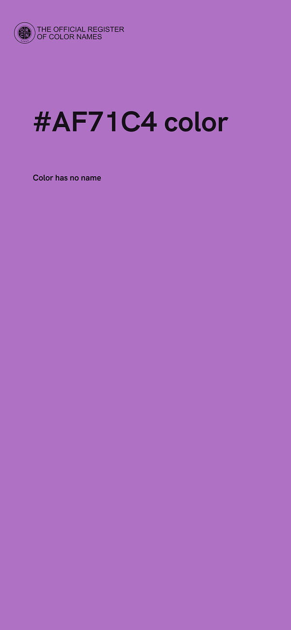 #AF71C4 color image