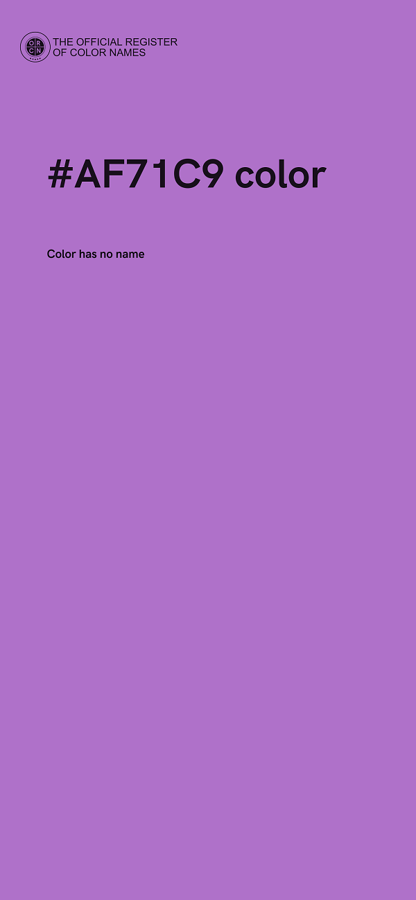 #AF71C9 color image