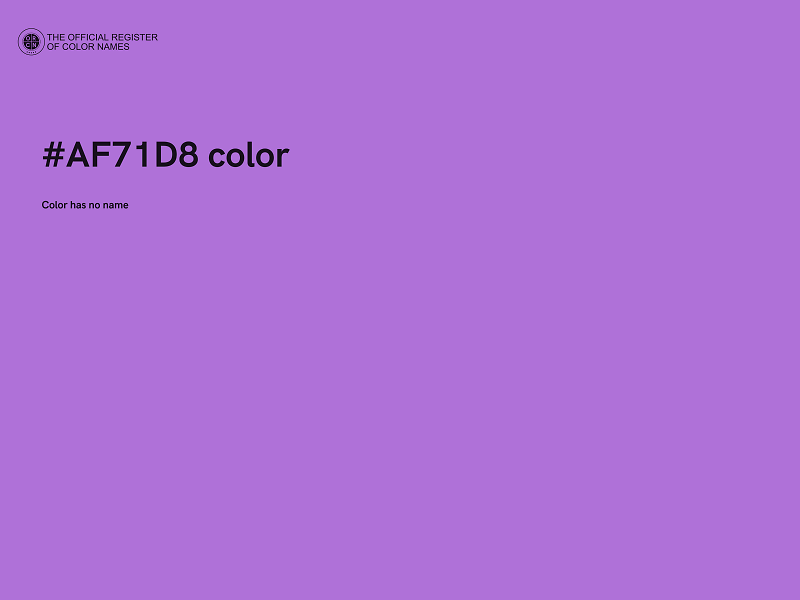 #AF71D8 color image