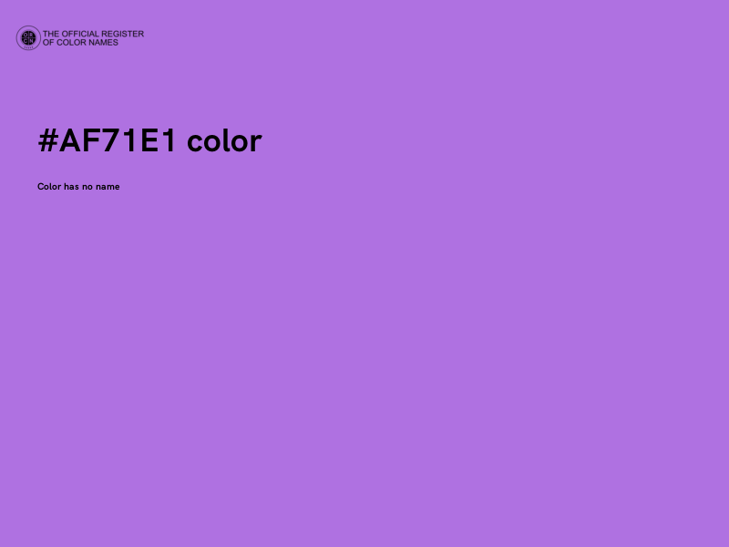 #AF71E1 color image