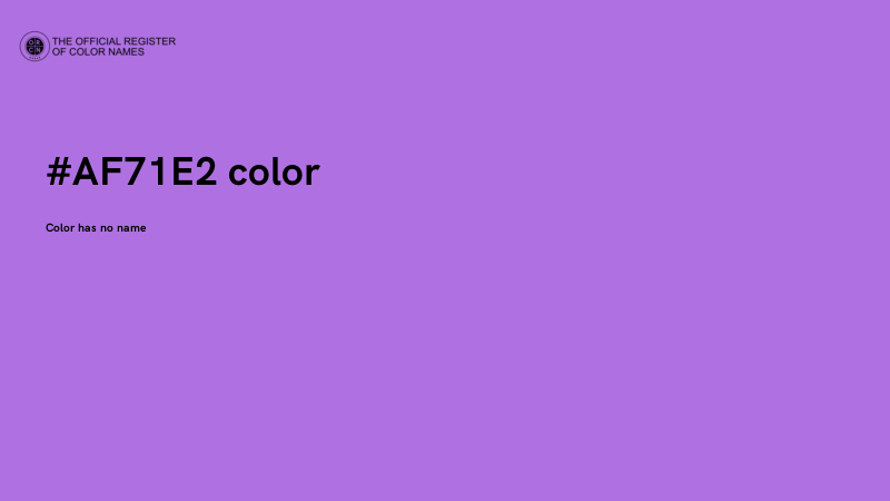 #AF71E2 color image
