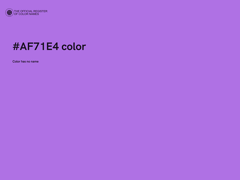 #AF71E4 color image