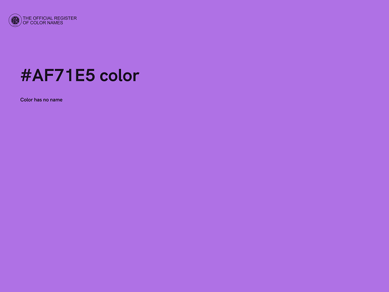 #AF71E5 color image