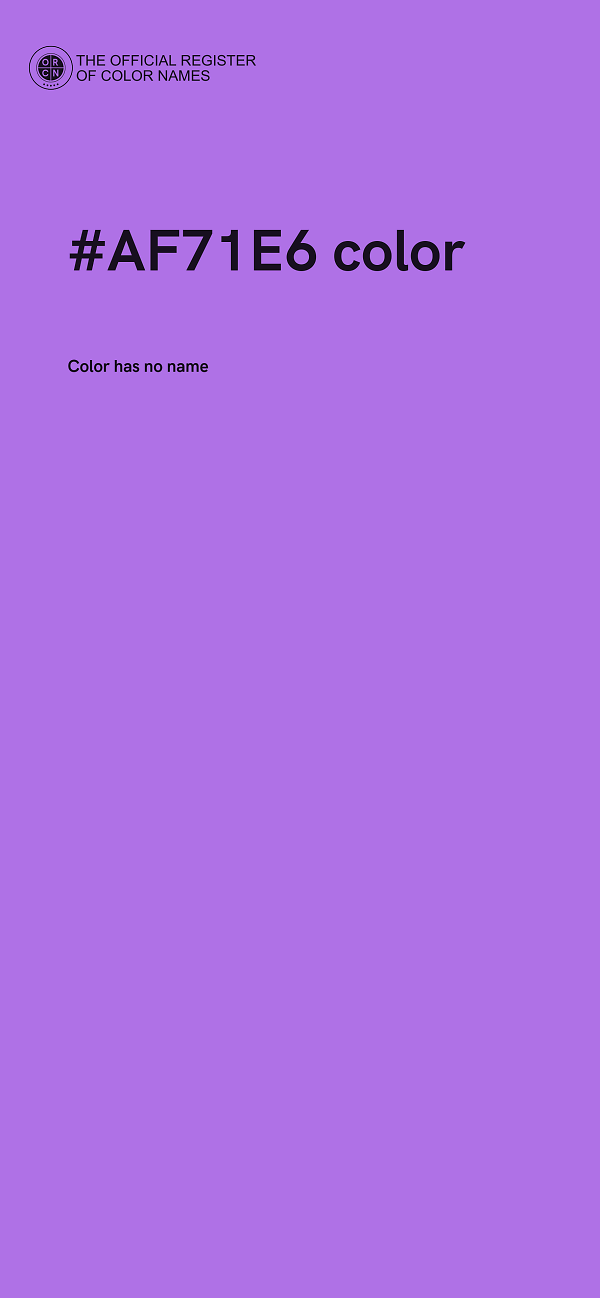 #AF71E6 color image