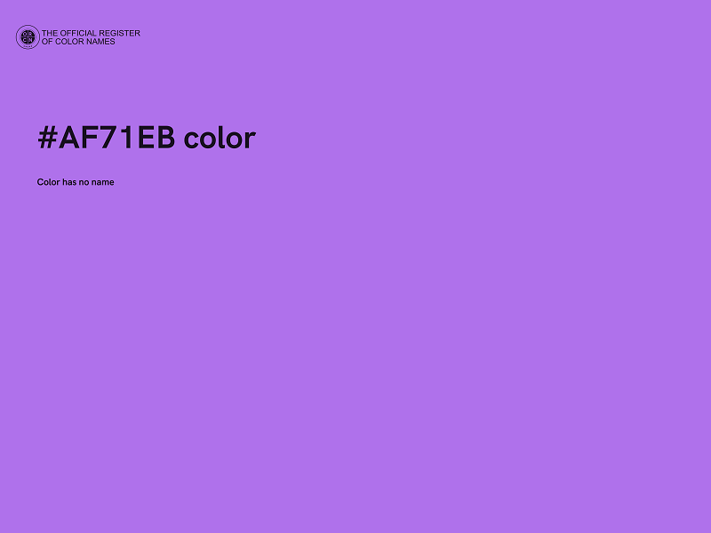 #AF71EB color image