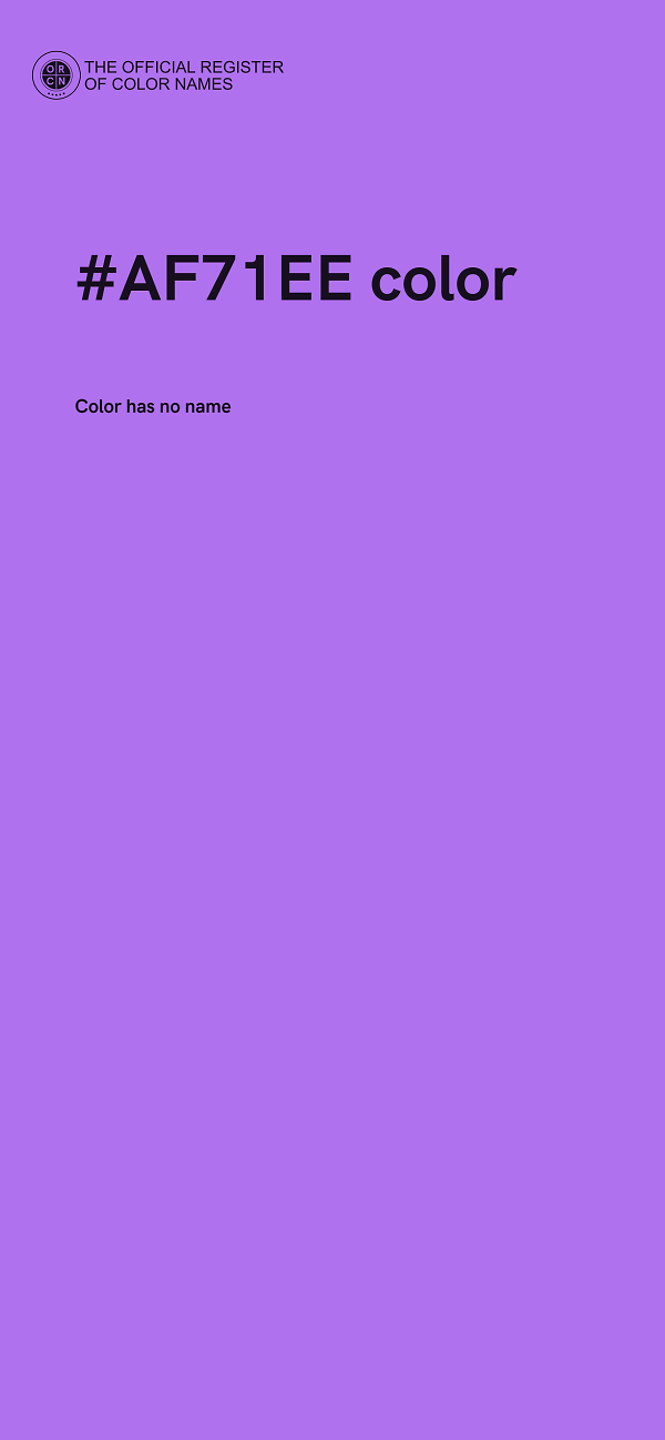 #AF71EE color image