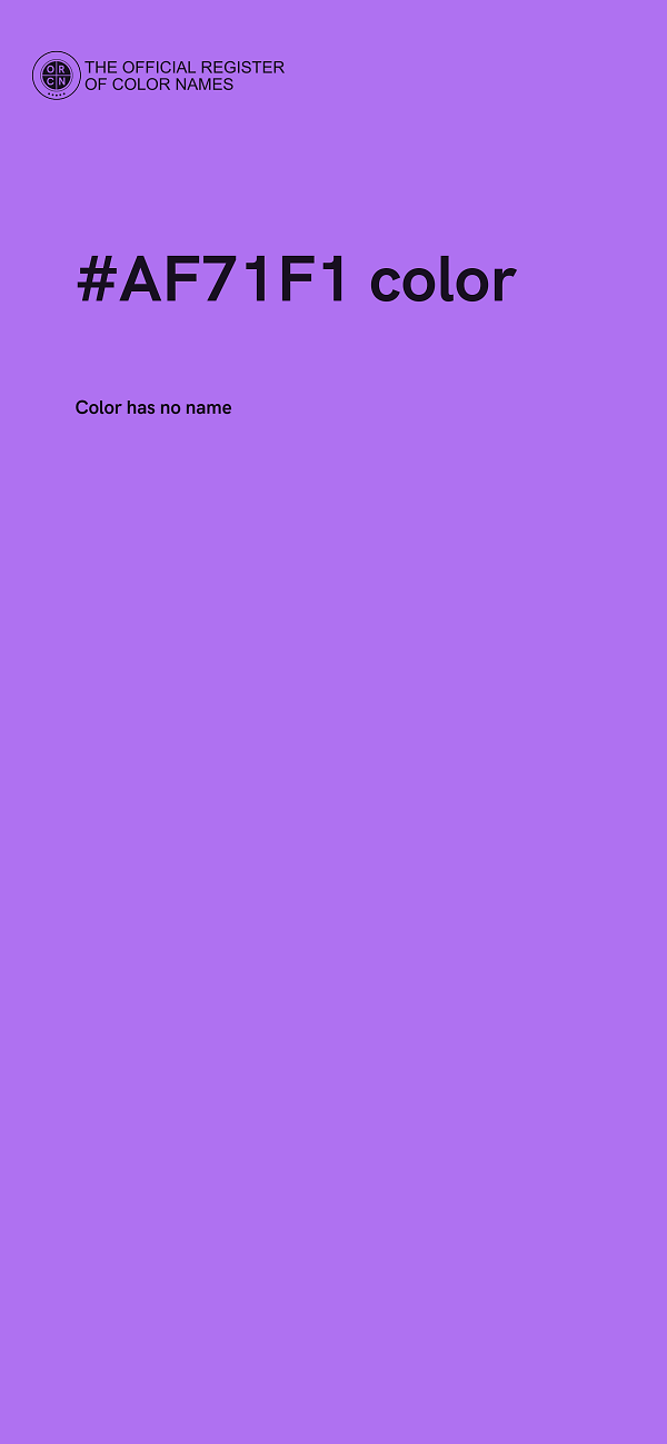 #AF71F1 color image