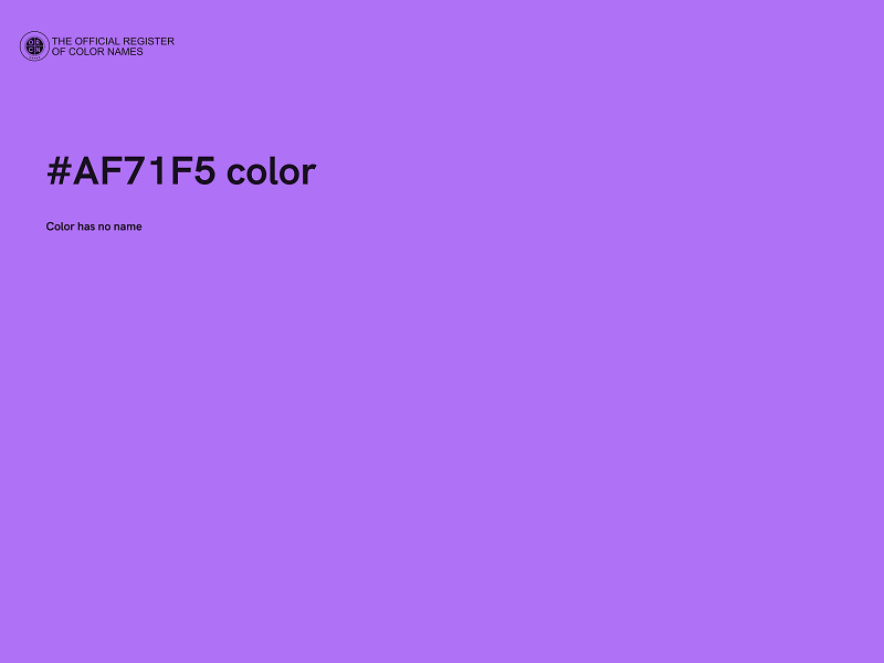 #AF71F5 color image