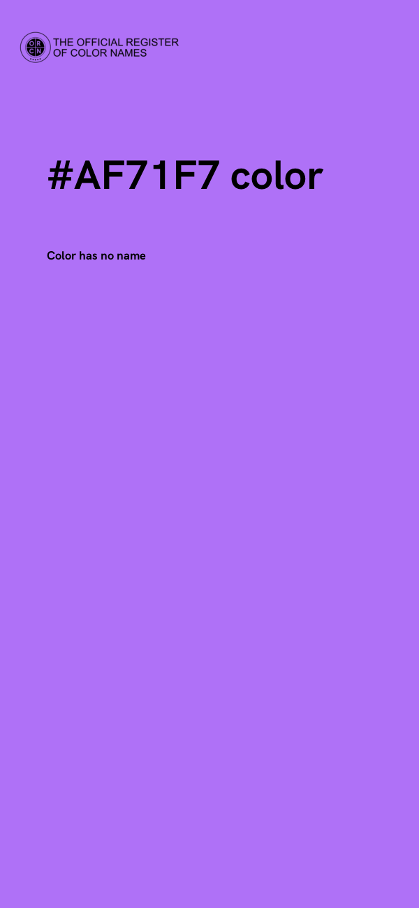 #AF71F7 color image