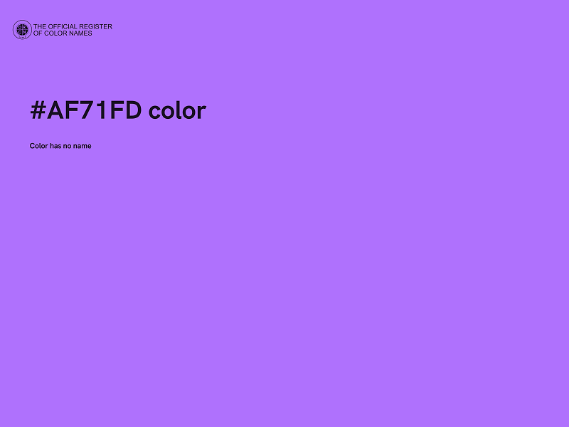 #AF71FD color image