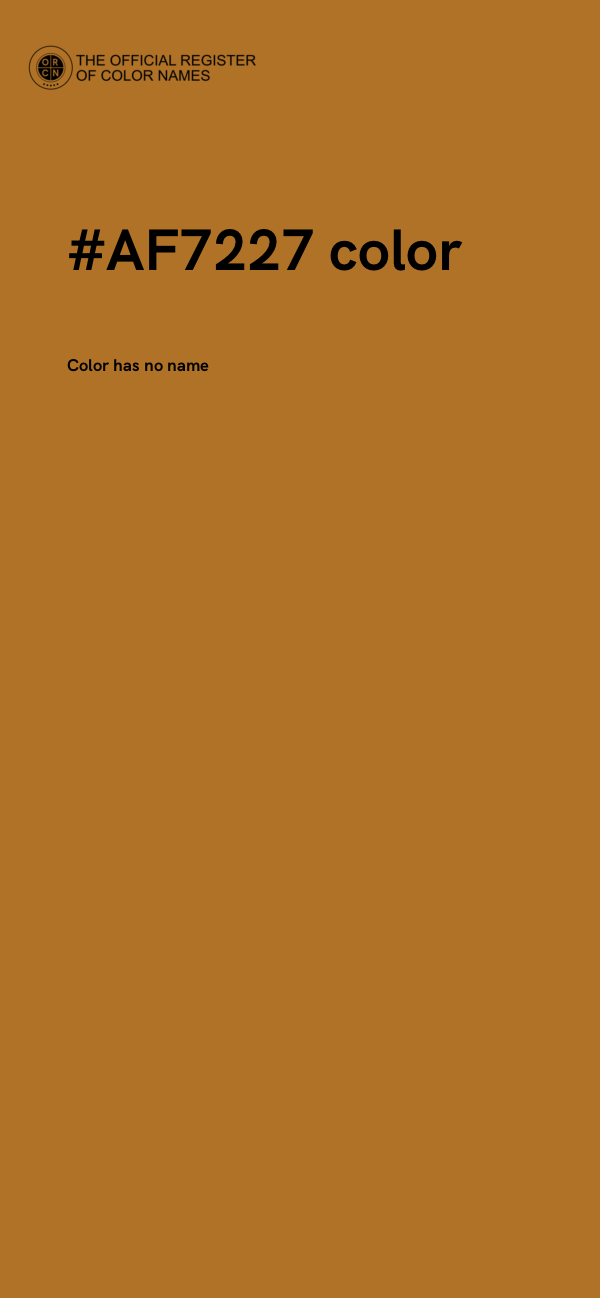 #AF7227 color image
