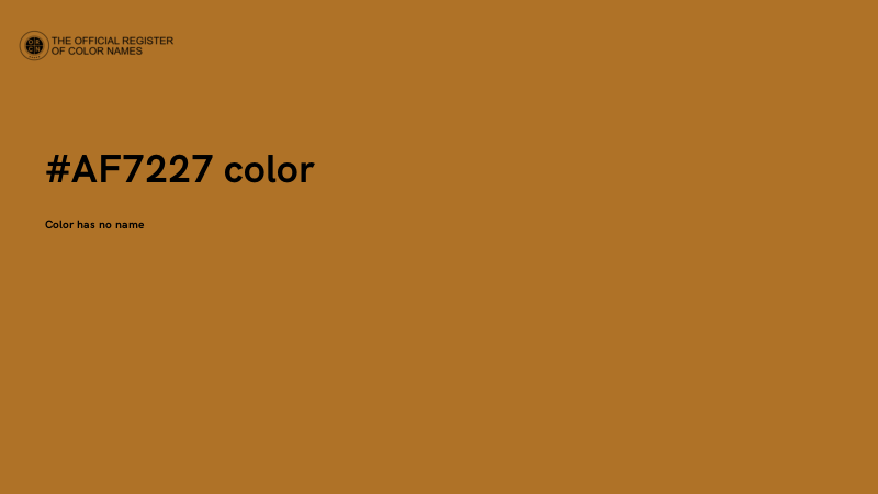 #AF7227 color image