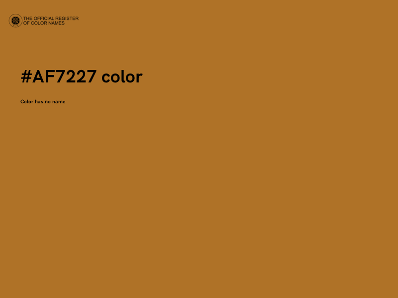 #AF7227 color image