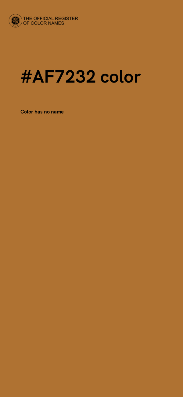 #AF7232 color image
