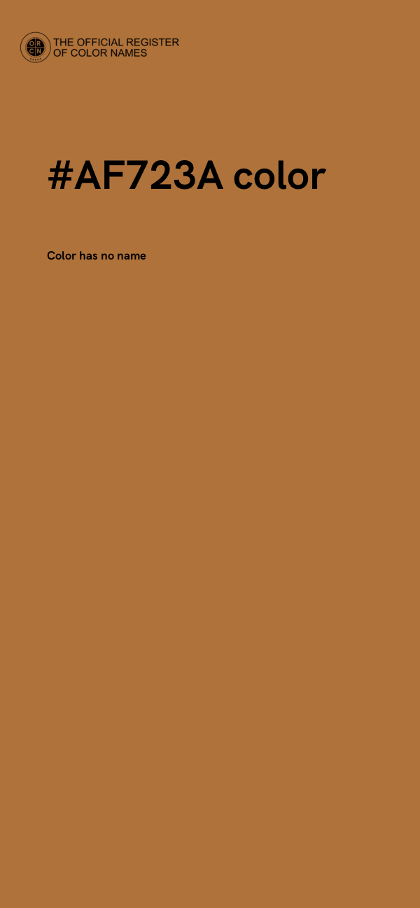 #AF723A color image