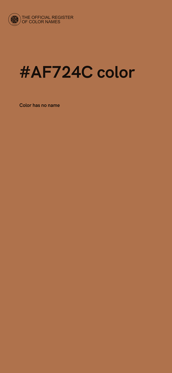 #AF724C color image